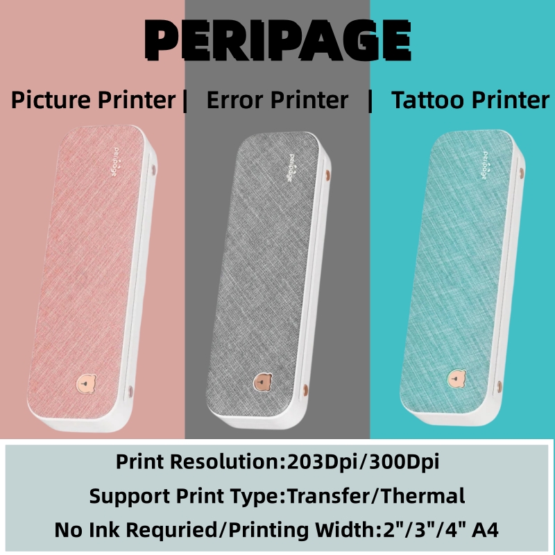 Laser Printer Home - Портативный принтер Peripage формата А4, принтер