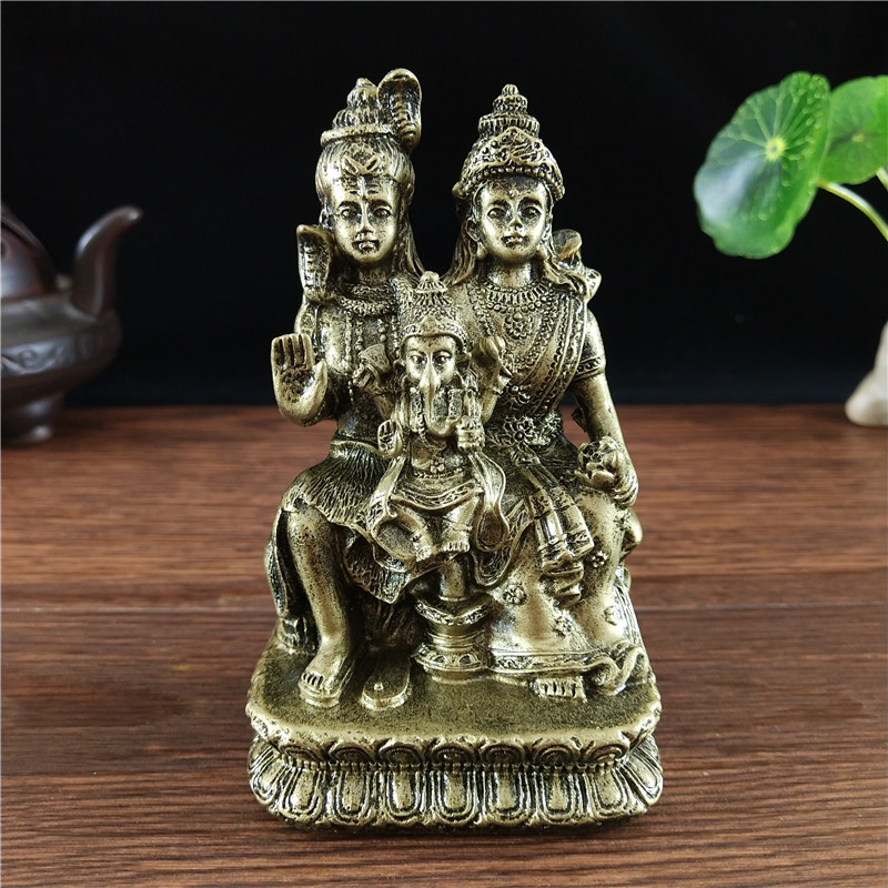 Home Office Feng Shui - Бронзовая статуэтка Шивы, Ганеши, Вишну, Будды,