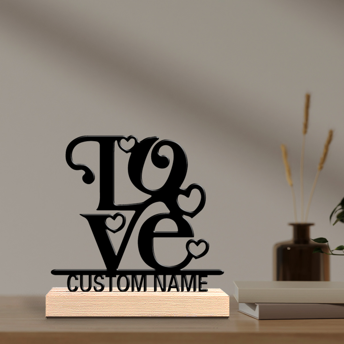Home Office Industrial Style - 1 шт. Романтическая персонализированная металлическая статуэтка