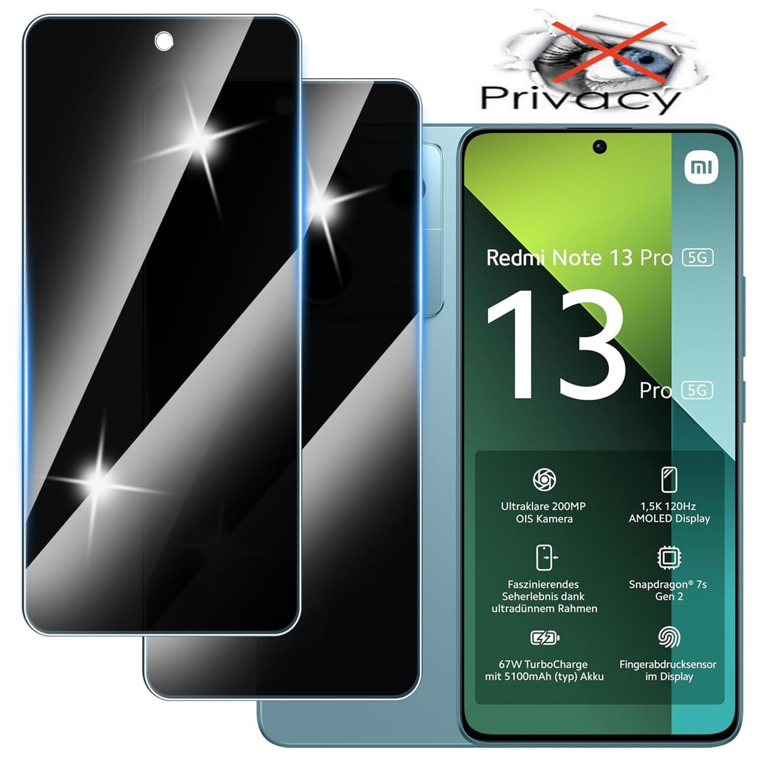 Monitor Privacy Screen - Защитная пленка для экрана 9H, 2