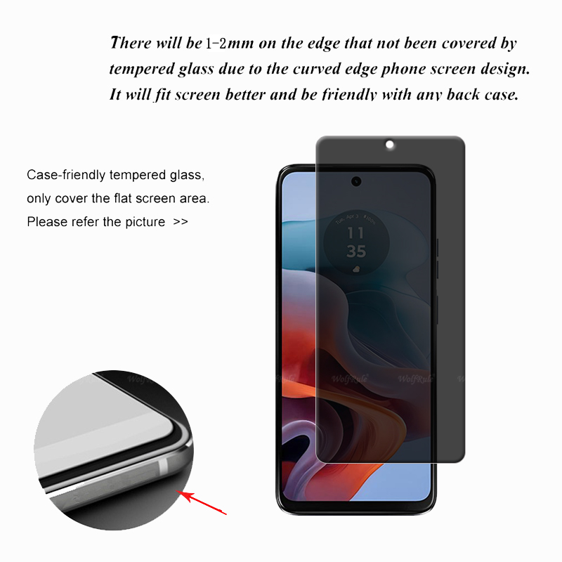 4 шт. для Moto G34 стекло Moto – обзор и цена Monitor Privacy Screen