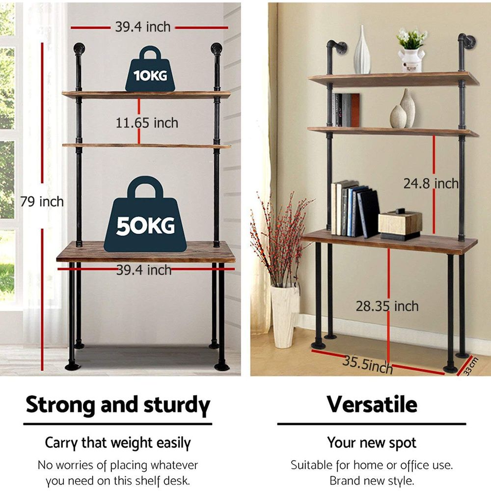 40-дюймовый стол для ноутбука  – обзор и цена Home Office Industrial Style