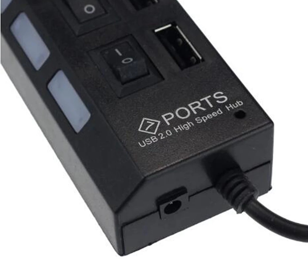 7-портовый USB 2.0-хаб-разветв – обзор и цена Home Office Setup