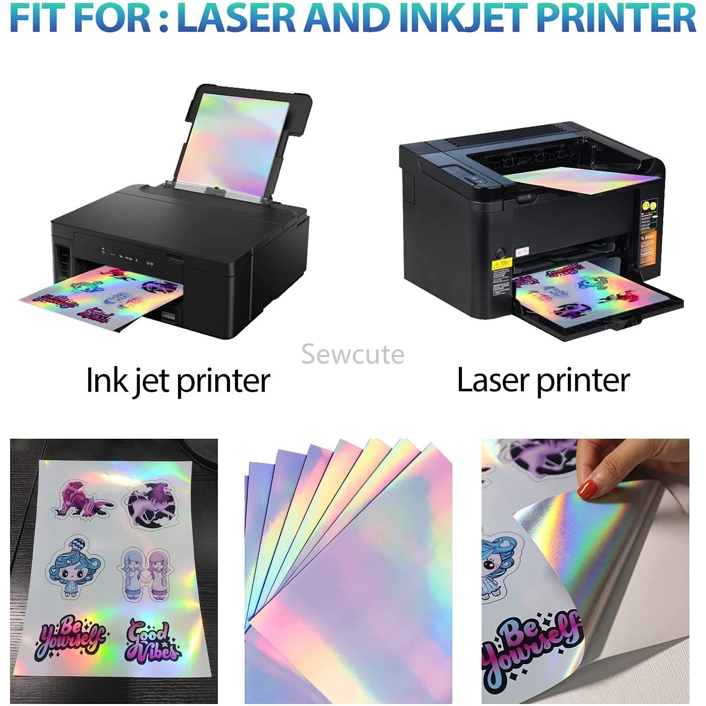 10 листов голографических накл – обзор и цена Laser Printer Home
